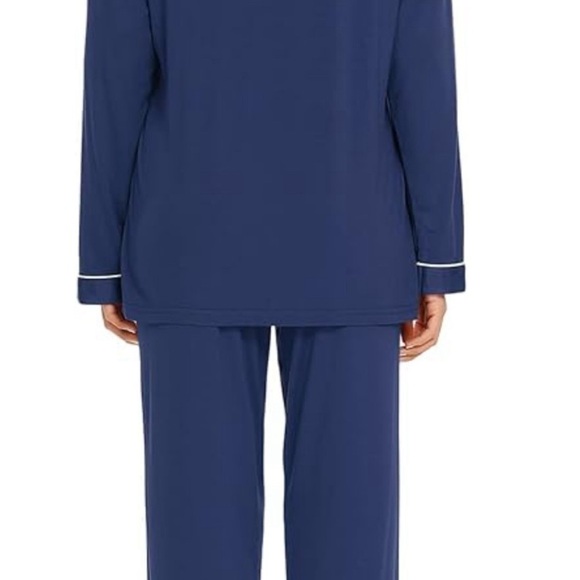 Pajama Sets for Women Soft Button Down PJS Long Sleeve Shirt (016) - Picture 4 of 5